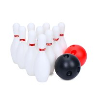 Боулинг Игровое поле-пазл, кегли 10шт., шары 2шт. MR 1241