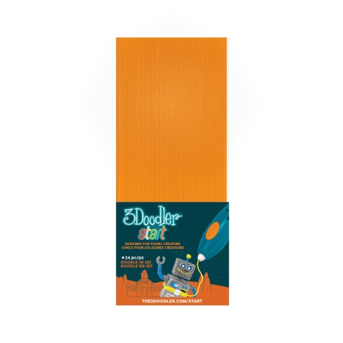Набор стержней для 3D-ручки 3Doodler Start (оранжевый, 24 шт) (3DS-ECO06-ORANGE-24)