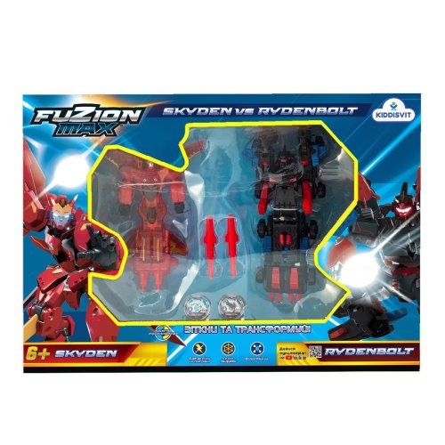 Игровой набор трансформеров FUZION MAX - Скайден и Райденболт (54021)