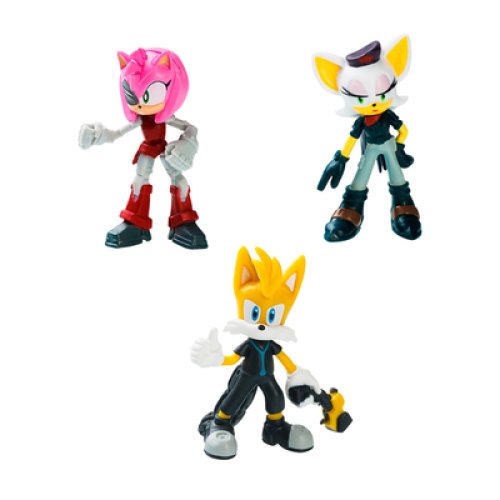 Набор игровых фигурок Sonic Prime Ребел Роз, Тейлз, Расти Роуз, 6,5 см SON2020C
