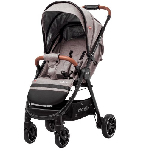 Коляска прогулочная CARRELLO Eclipse льняной + дождевик (12001/1(M)Cotton Beige)