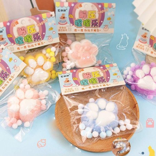 Игрушка-антистресс Сквиш таба Лапка большая, в ассортименте 789TL