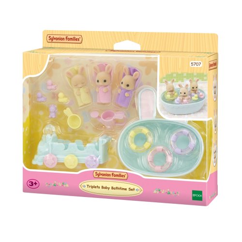 Игровой набор Sylvanian Families Купание тройни молочных крольчат 5707