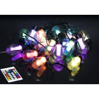 Гирлянда Smart RGB с пультом Ретро цветная, 20шт в боксе, 9м D-57