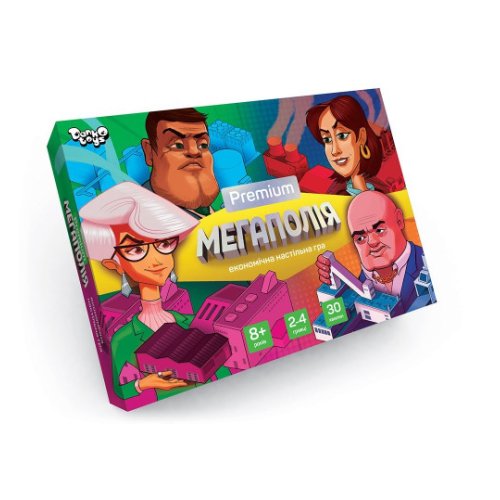 Настольная экономичная игра Danko Toys Мегаполия Premium, укр G-MP-01-01U