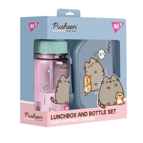 Набор контейнер и бутылка Yes Pusheen Пушин 450145