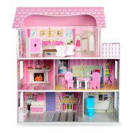 Деревянная игрушка Bambi Домик 3 этажа, мебель MD 1204