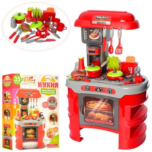 Игровой набор "Кухня LimoToy 008-908A" (красная)