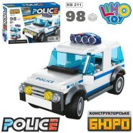Конструктор Limo Toy Полицейская машина, 13 см, 98 деталей KB 211
