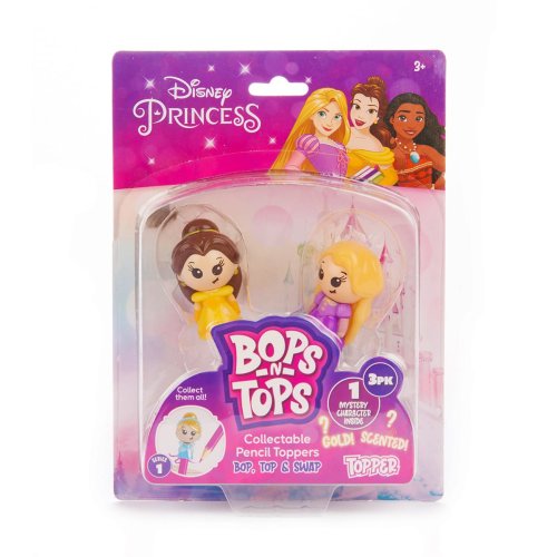 Набор фигурок-топеров Sambro Bop n Tops Принцессы Дисней Disney Princess DSP20-3980-KV-FO