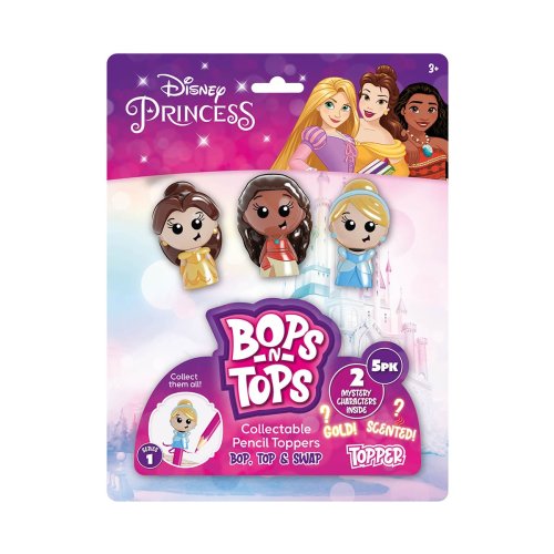 Набор фигурок-топеров Sambro Bop n Tops Принцессы Дисней Disney Princess DSP20-3562-KV-FO