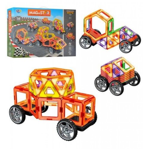 Магнитный конструктор Limo Toy Транспорт, 58 деталей LT3002
