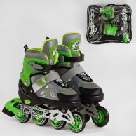 Ролики 65992-S Best Roller /размер 30-33/ цвет – ЗЕЛЕНЫЙ колёса PU,Передн.колесо свет, в сум