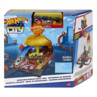 Игровой набор Mattel Бургерна в центре города Hot Wheels HDR26