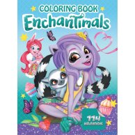 Раскраска с заданиями + 114 наклеек EnchanTimals (укр) (6922203546649)