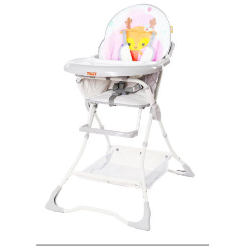 Стульчик для кормления TILLY Buddy, серый T-633/2 Lilac Deer