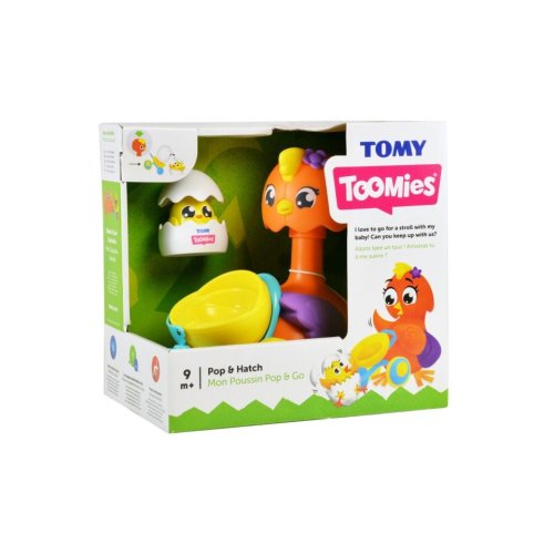 Игрушка-каталка TOMY Toomies «Наседка и цыпленок» (T72723C)