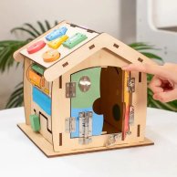 Деревянная игрушка Limo Toy Бизикуб Домик MD 0838