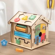Деревянная игрушка Limo Toy Бизикуб Домик MD 0838