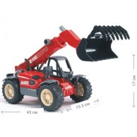 Игрушечный погрузчик Bruder MLT 633 1:16 красный 02125