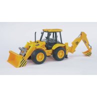Игрушечный погрузчик-экскаватор Bruder JCB 4CX 1:16 желтый 02428