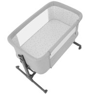Детская кроватка Carrello Luna приставная CRL-16501 Carbon Grey