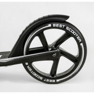 Самокат алюминиевый "Best Scooter"  колеса PU, ФАРА, зажим руля, d переднего колеса 230мм 14268