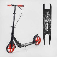 Самокат двухколесный W-18342 "Best Scooter" "WOLF" колеса PU 200 мм, 1 аммортизатор, ручной торм