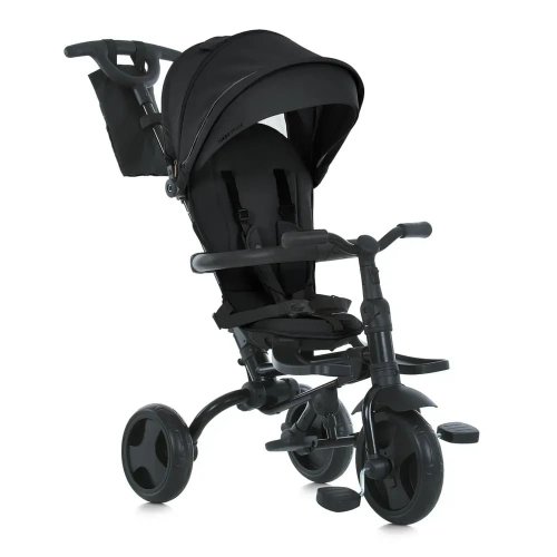 Трехколесный велосипед с поворотным сиденьем и сумкой MT 1055 Black