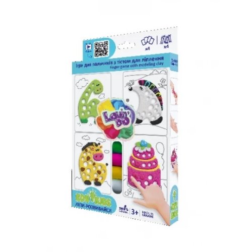 Набор теста для лепки TM Lovin\'Do Edu kids игры пальчиков 4 тесто (41045)