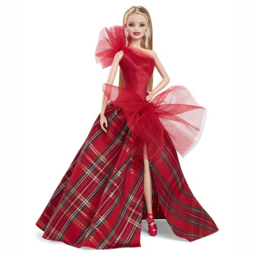 Коллекционная кукла Mattel Barbie Праздничная блондинка Барби HRM61