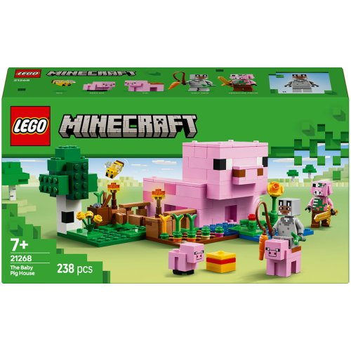 Конструктор Lego Minecraft Дом для поросят, 238 деталей 21268