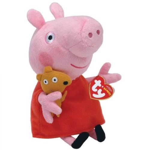 Мягкая игрушка TY Beanies Свинка Пеппа Peppa Pig, 15 см 46128
