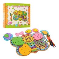 Деревянная игрушка Шнуровка бабочка (MD2399)
