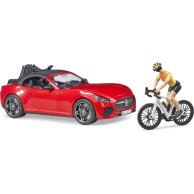 Игровой набор Bruder Машина Roadster с велосипедом и фигуркой 03485