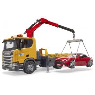 Игровой набор Bruder Эвакуатор Scania Super 560R и автомобиль Roadster 03552