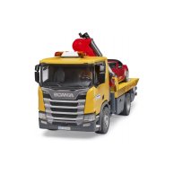 Игровой набор Bruder Эвакуатор Scania Super 560R и автомобиль Roadster 03552