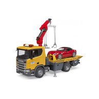 Игровой набор Bruder Эвакуатор Scania Super 560R и автомобиль Roadster 03552