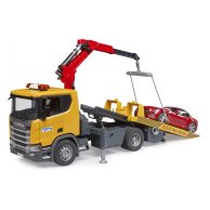 Игровой набор Bruder Эвакуатор Scania Super 560R и автомобиль Roadster 03552