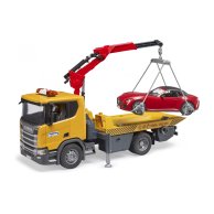 Игровой набор Bruder Эвакуатор Scania Super 560R и автомобиль Roadster 03552