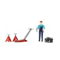Игровая фигурка Bruder Автомеханик с инструментами, 11 см 62100