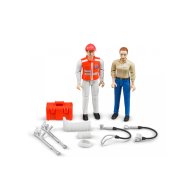 Игровой набор Bruder Фигурки пациентки и врача с аксессуарами 62710