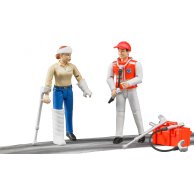 Игровой набор Bruder Фигурки пациентки и врача с аксессуарами 62710