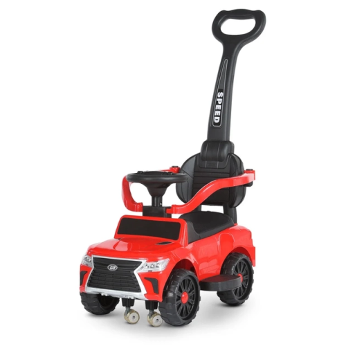 Каталка-толокар Bambi 2-в-1, красный M 4808 EL-3