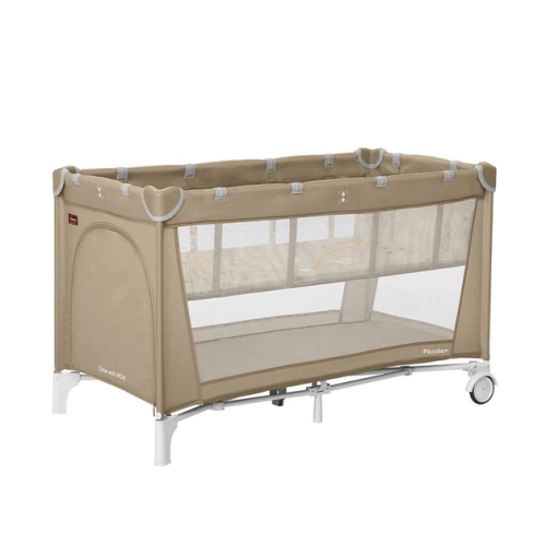 Манеж Carrello Piccolo+ с двумя уровнями дна, бежевый CRL-11501/2 Sand Beige