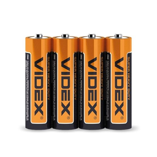 Батарейка солевая  Videx R6P/AA 4pcs SHRINK CARD Цена за 1 шт