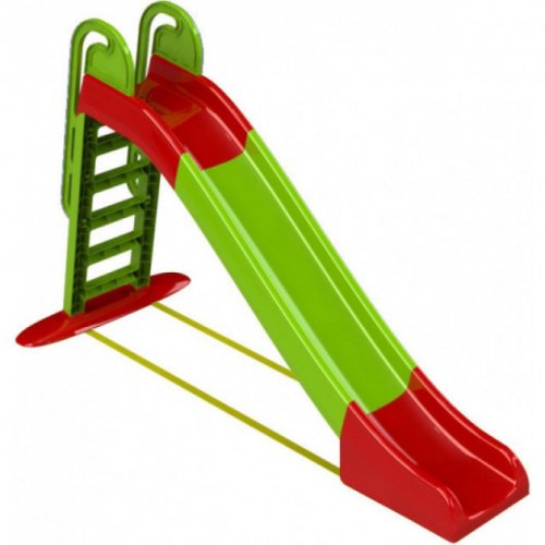 Детская горка Doloni Toys 243 см, зеленая с красным 014550/1