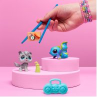 Игровой набор Littlest Pet Shop Рок-н-ролльные суши, 2 фигурки, аксессуары 00526