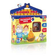 Игра настольная Vlady Toys "Магнитный театр. Курочка Ряба" (рус) (VT3206-12).