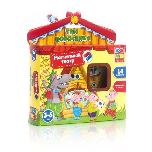 Магнитный театр. Три поросенка (рус) (VT3206-11)